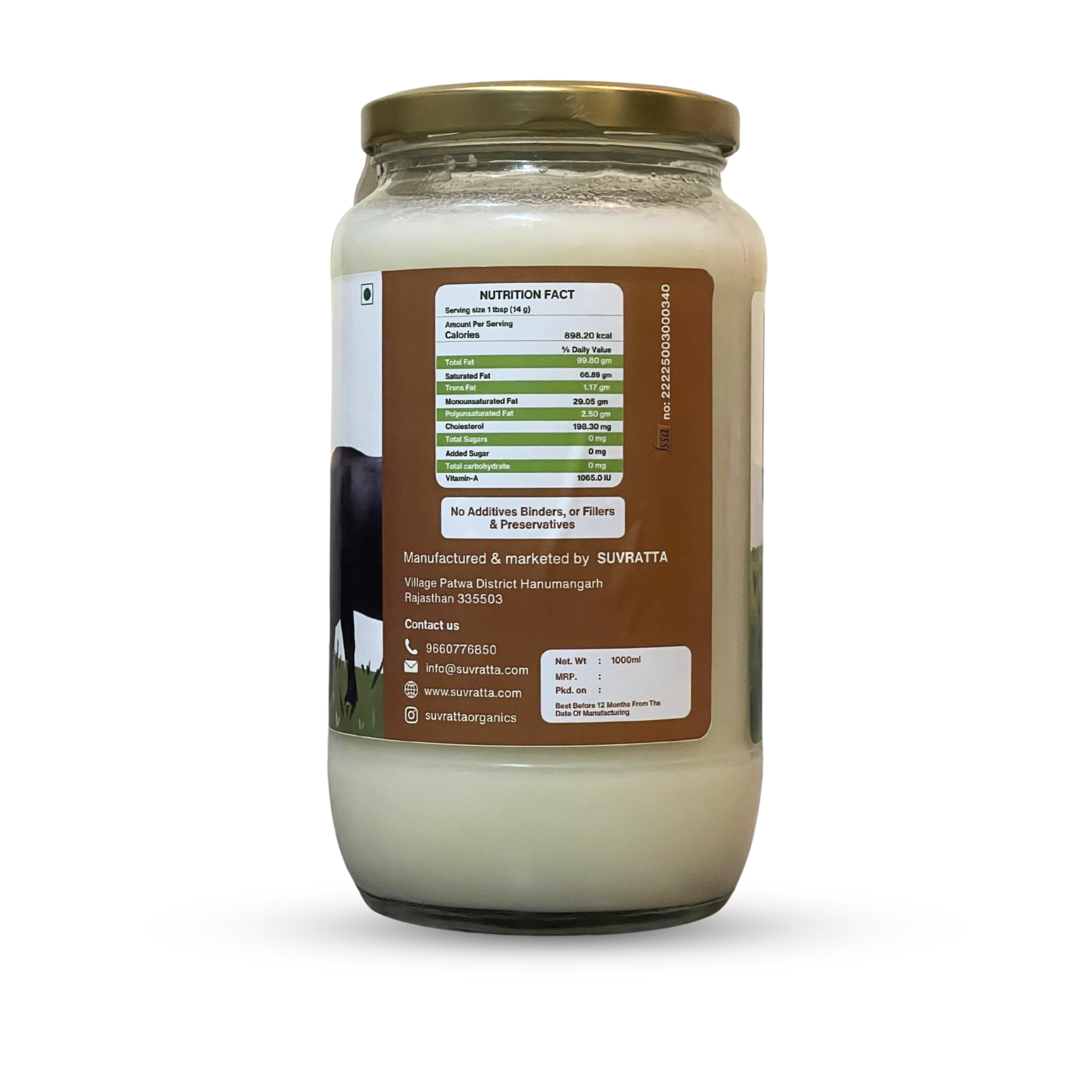 A2 Desi Buffalo Ghee (1Ltr)