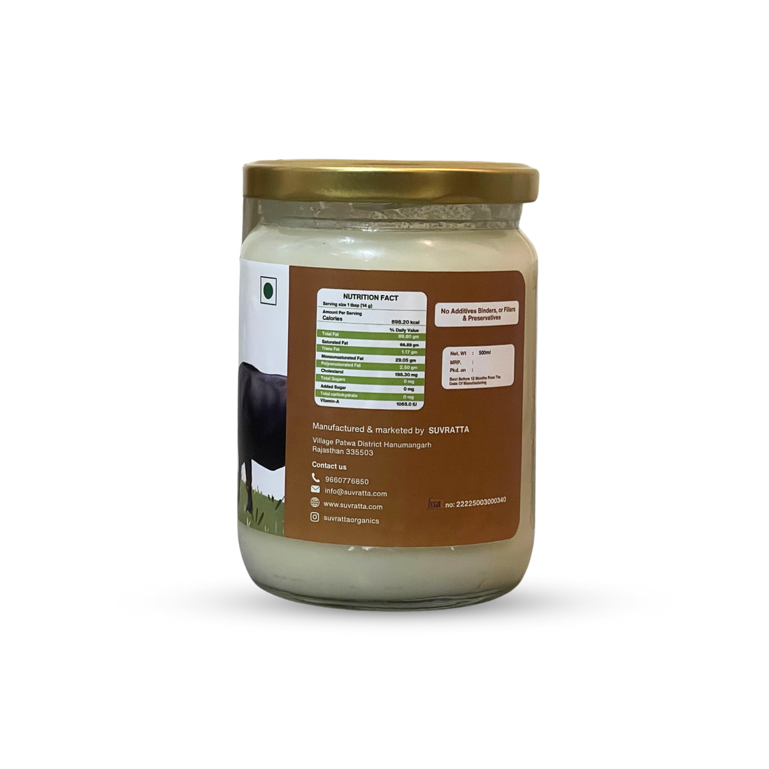 A2 Desi Buffalo Ghee (500ml)