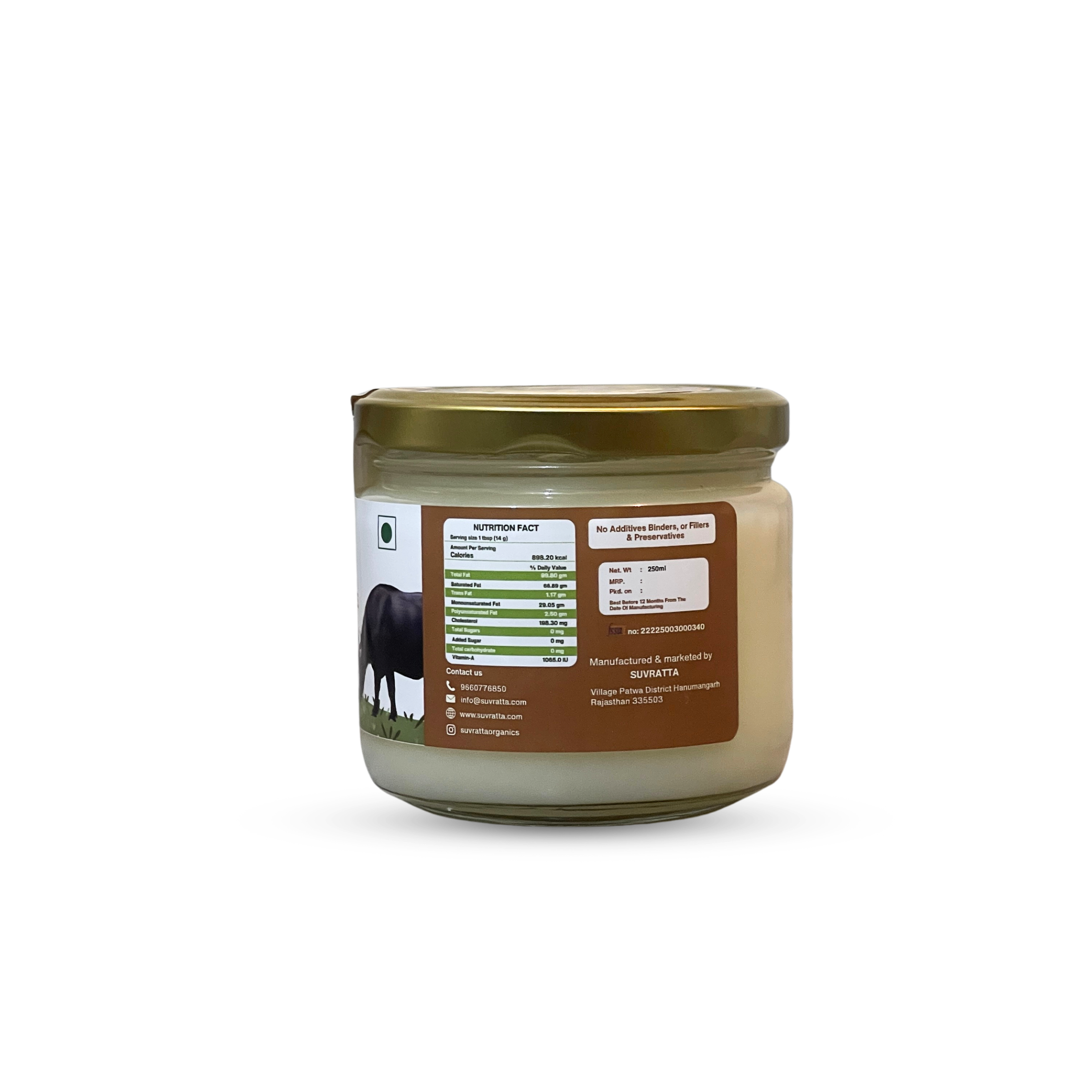 A2 Desi Buffalo Ghee (250ml)