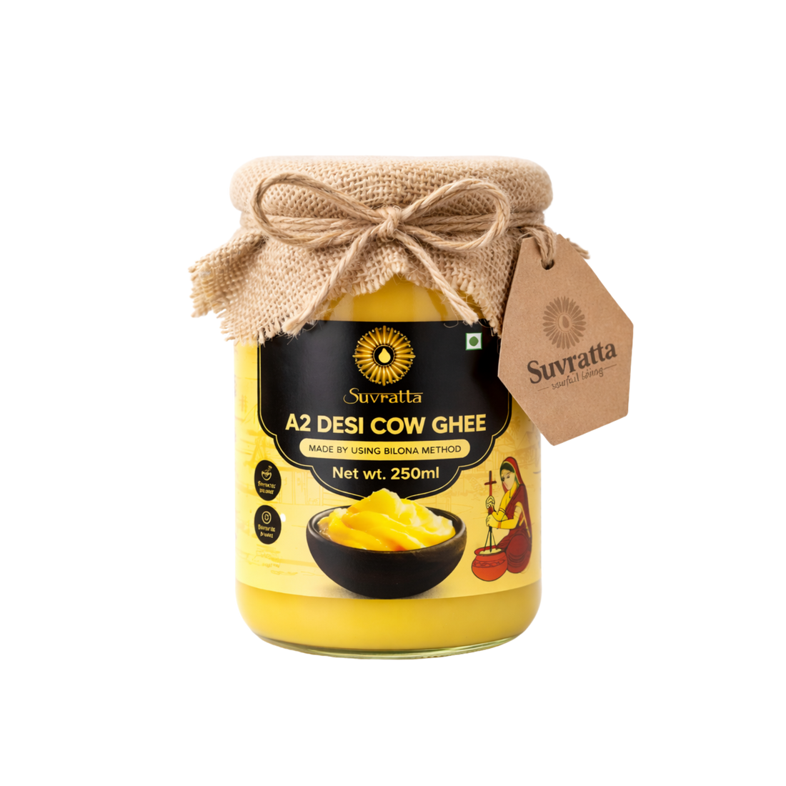 A2 Desi Cow Ghee (250ml)
