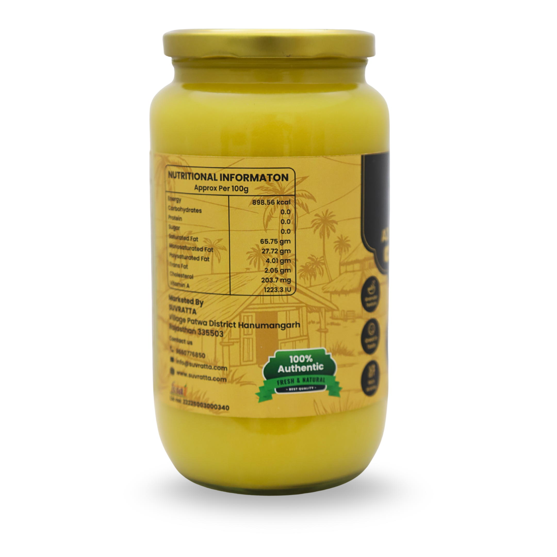 Organic Ghee (1Ltr)