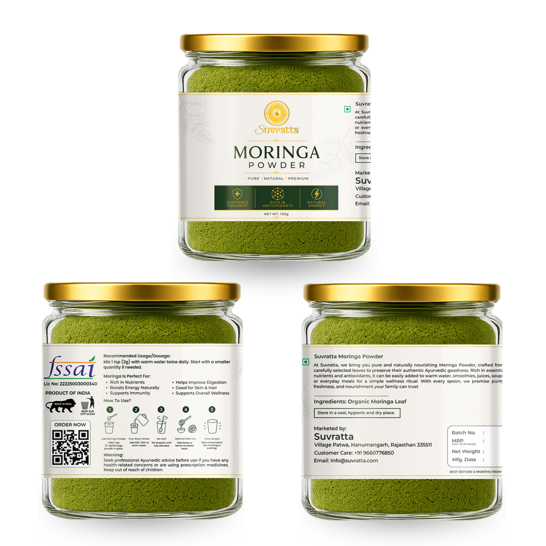 Suvratta Shuddh Moringa Powder