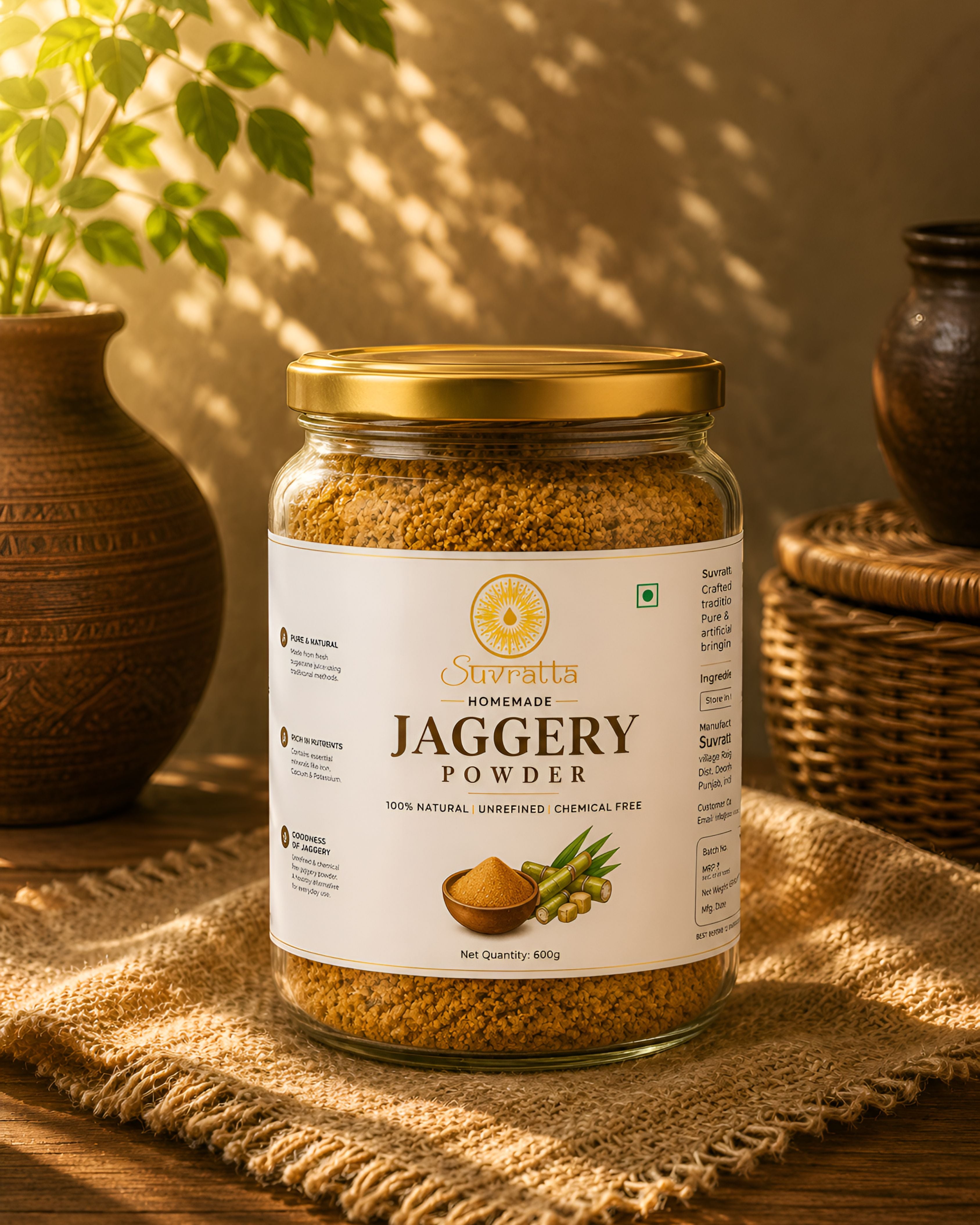 Suvratta Shuddh Jaggery Powder