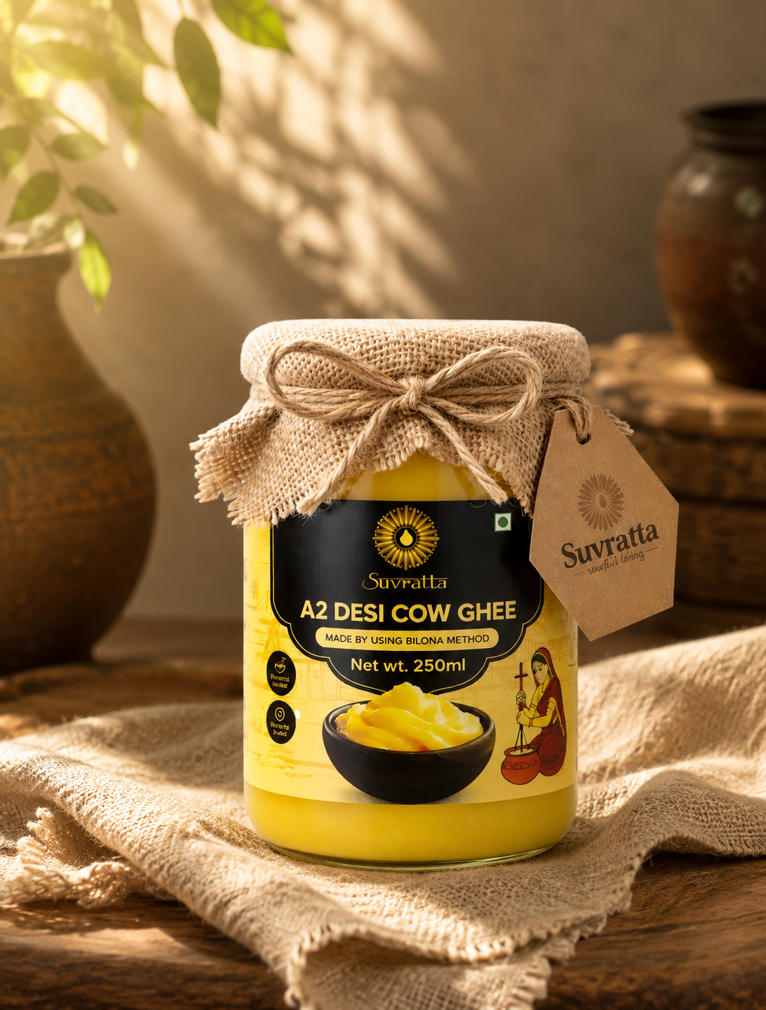 A2 Desi Cow Ghee (250ml)