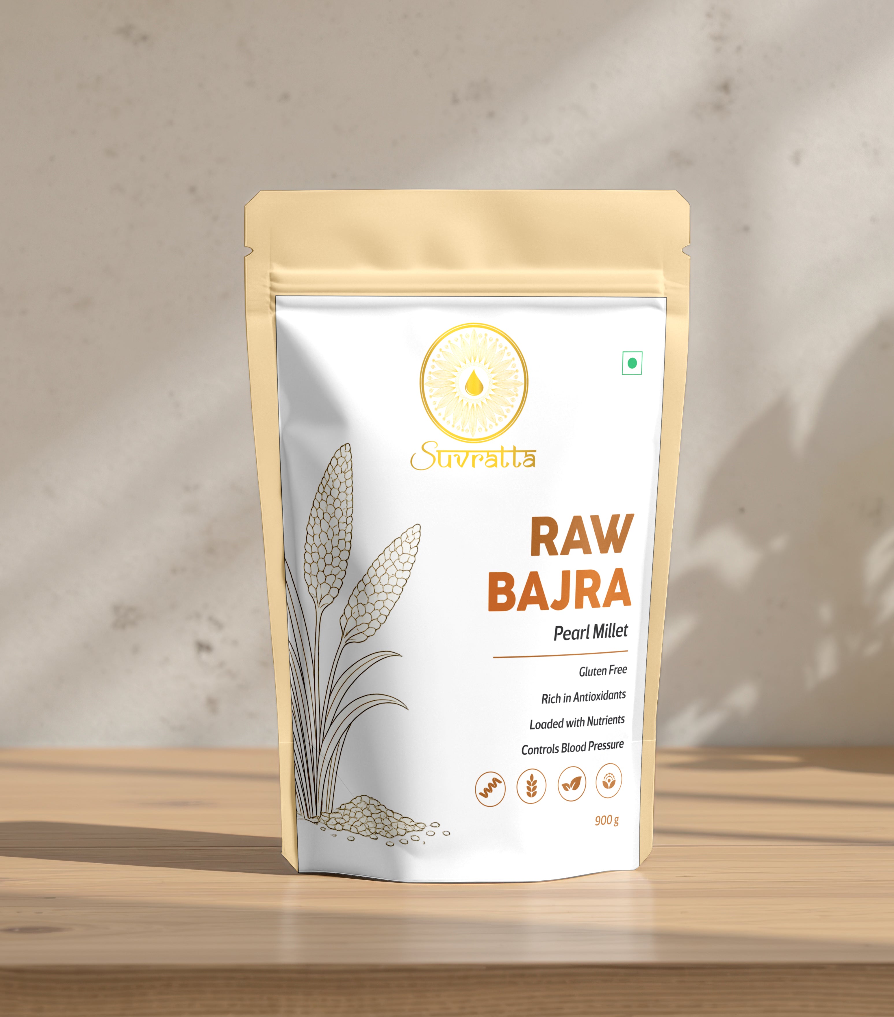Suvratta Shuddh Raw Bajra (Premium Whole Pearl Millet)