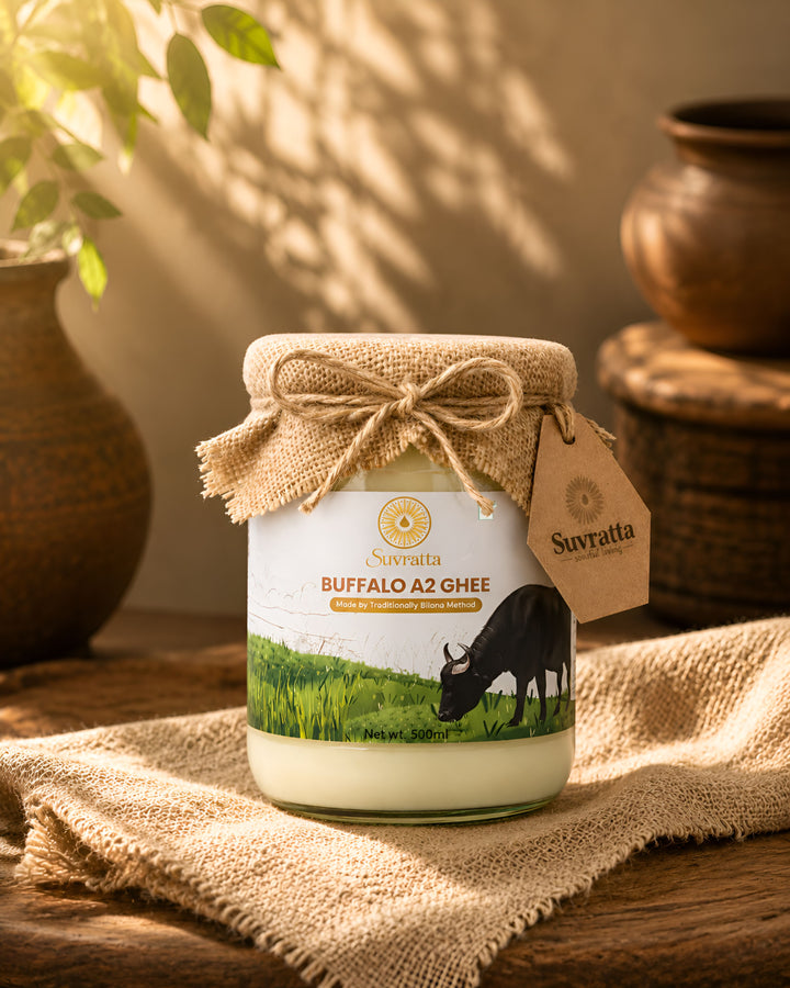 Suvratta A2 Desi Buffalo Ghee (500ml)