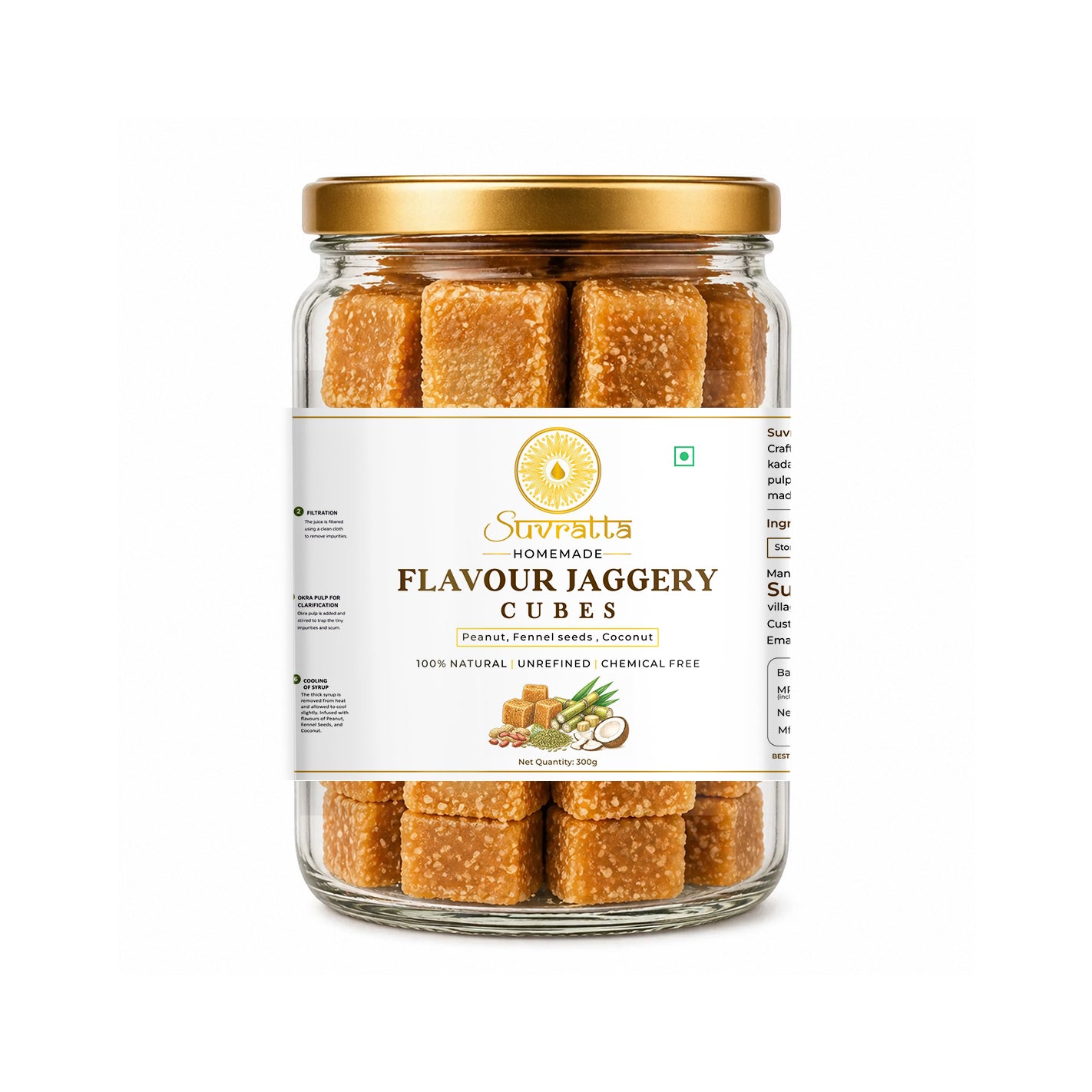 Suvratta Shuddh Flavour Jaggery Cubes