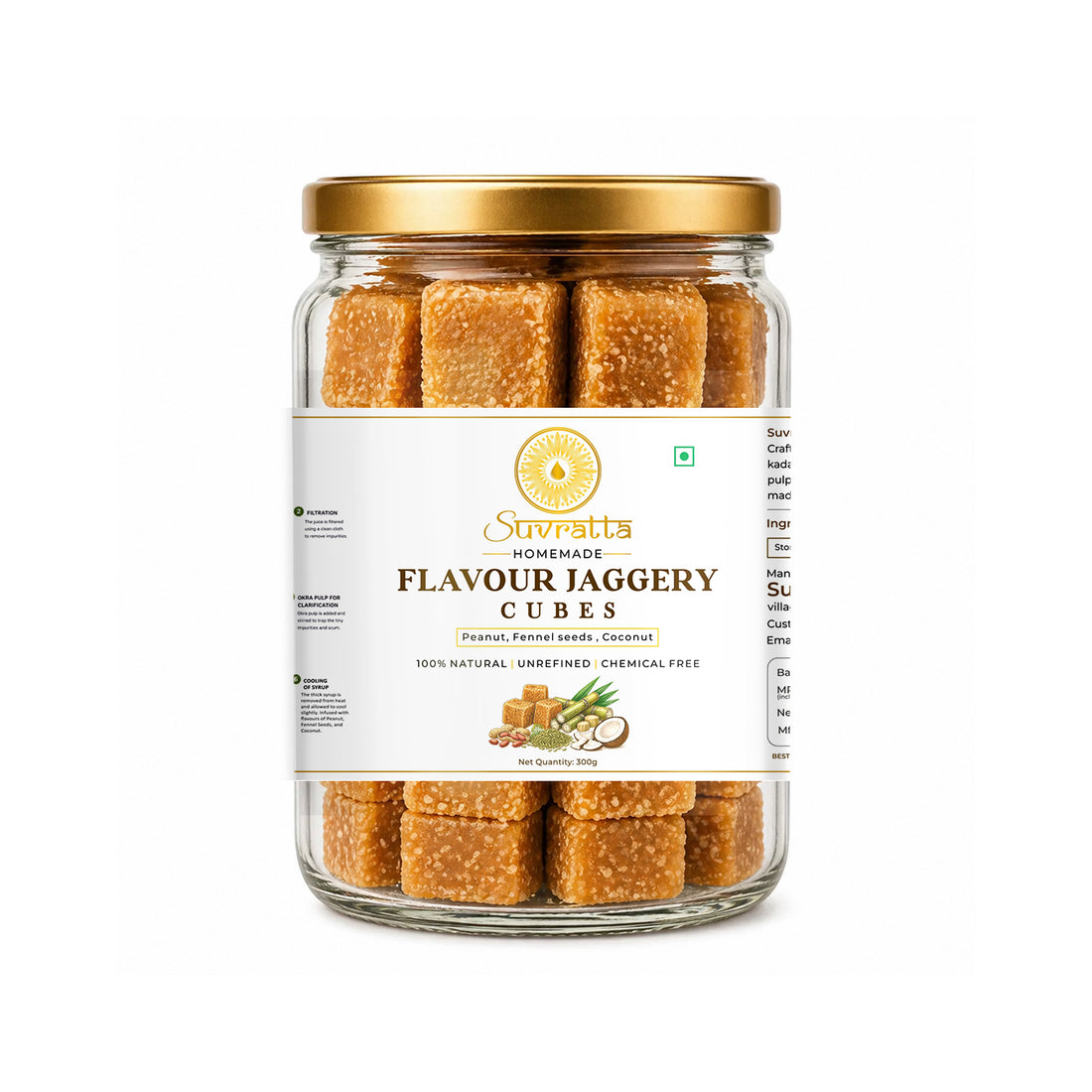Suvratta Shuddh Flavour Jaggery Cubes